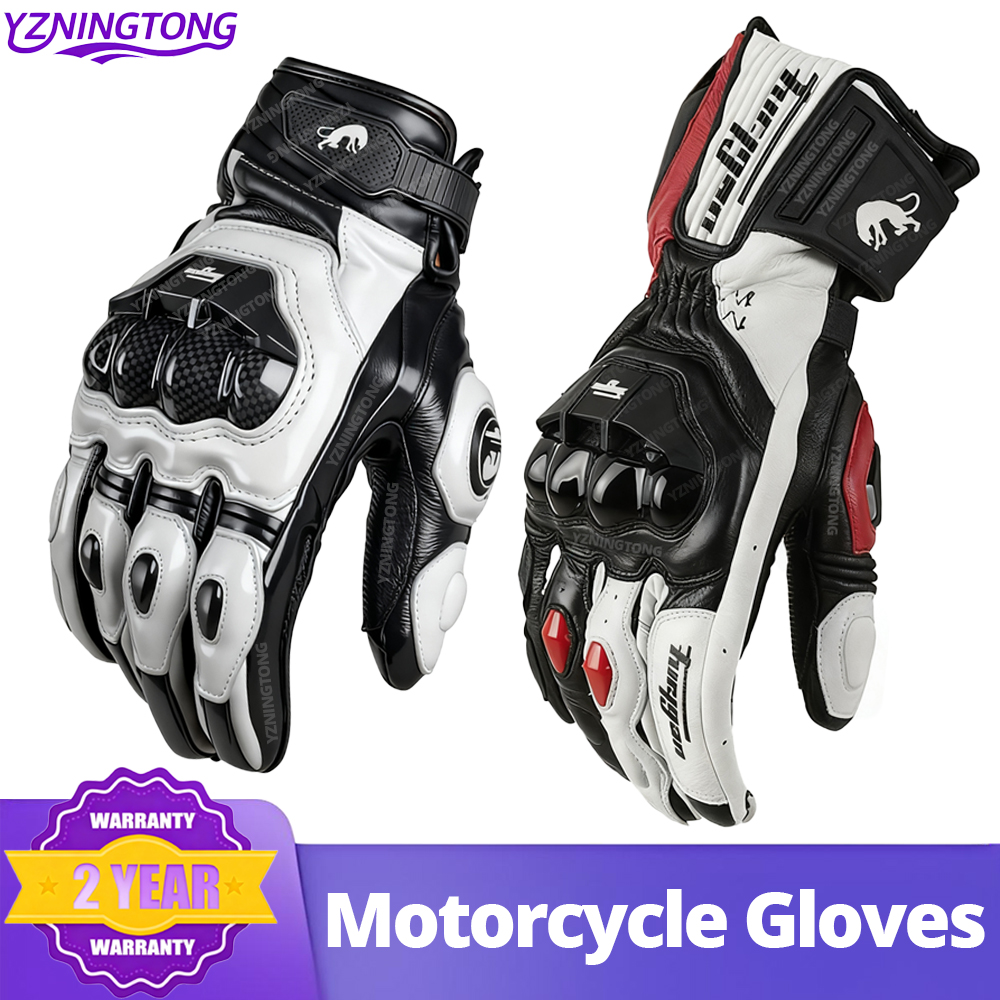 Motorcycle Gear Clearance - 전문 가죽 남성용 오토바이 장갑 통기성