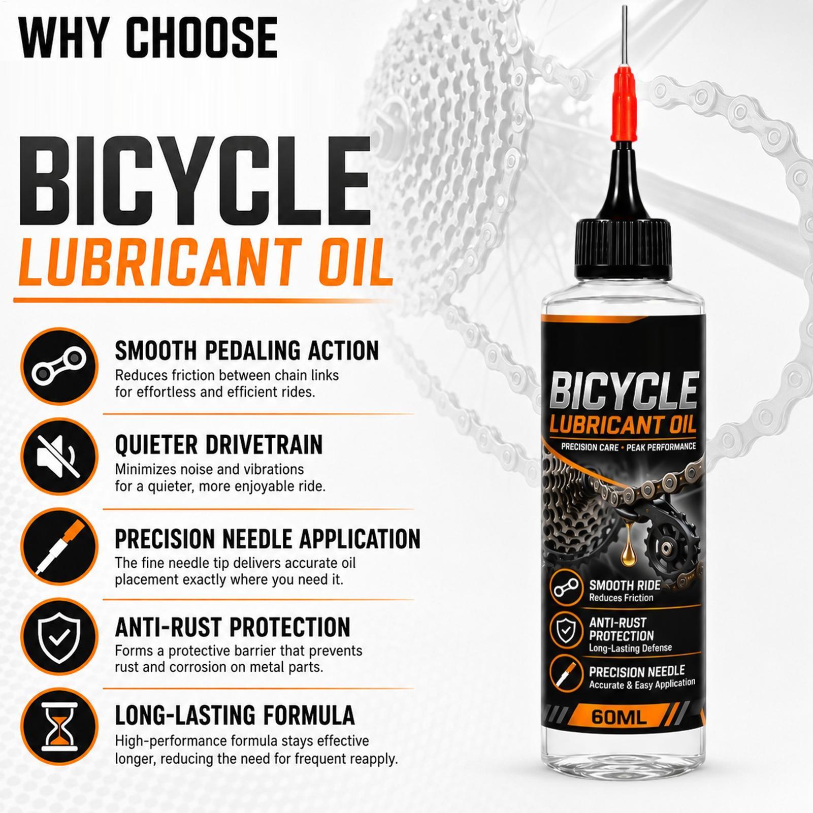 Motorcycle Gear Oil For Chain - 자전거 체인 윤활유 60ml 자전거 유지