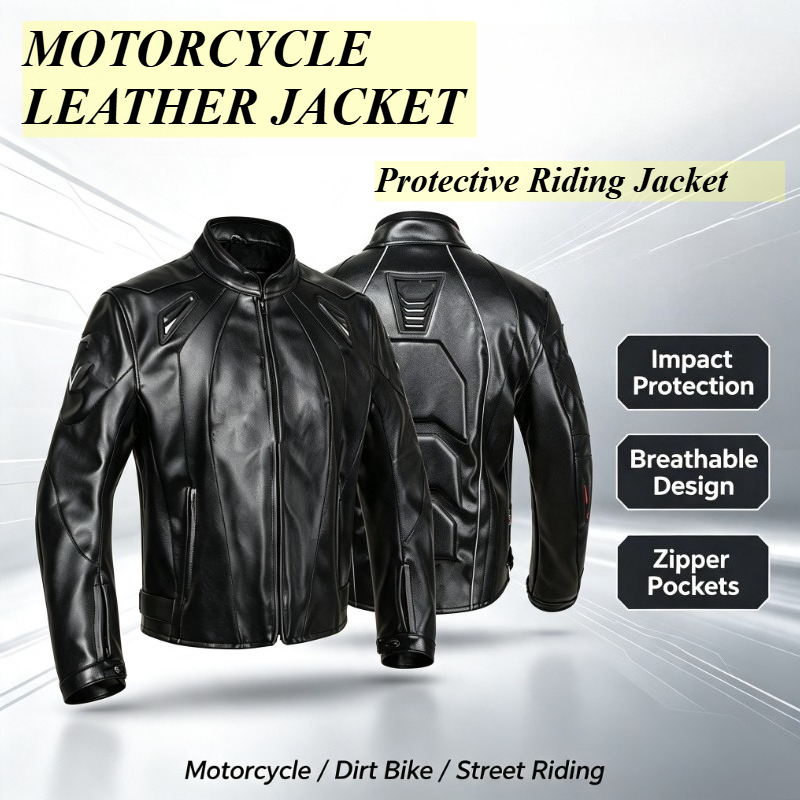 Riding Jacket Leather - 오토바이 라이딩 레이싱 슈트 - 방수