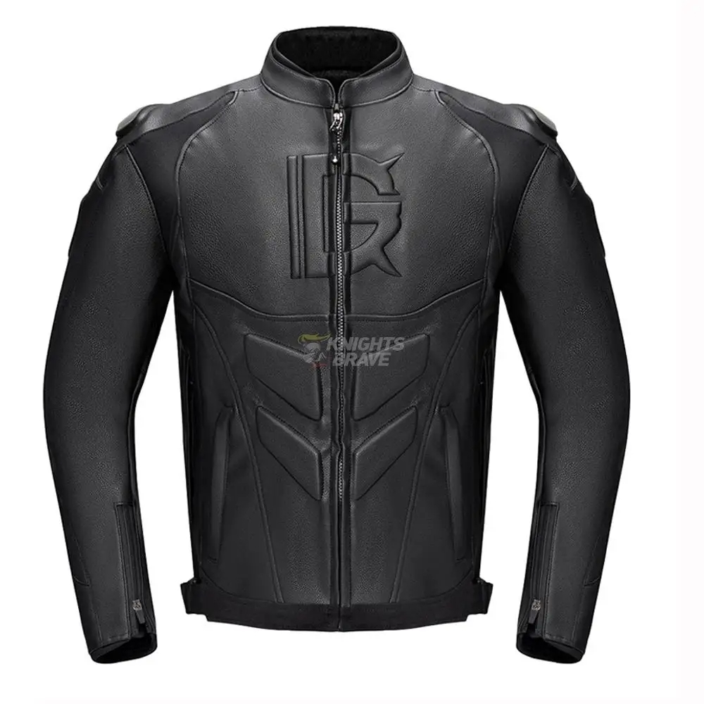 Riding Jacket Leather - 남성용 방한 방수 가죽 오토바이 재킷,