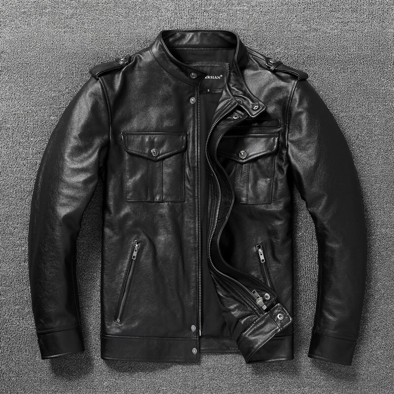 정품 가죽 남성 자켓 슬림 소프트 소가죽 자켓 스트리트 - Riding Jacket Leather 리뷰 및 가격