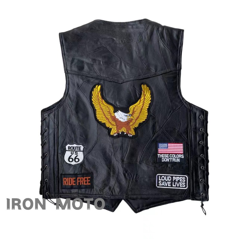 새로운 오토바이 조끼 남성용 카페 모토 스트리트 재킷  - Riding Jacket Leather 리뷰 및 가격