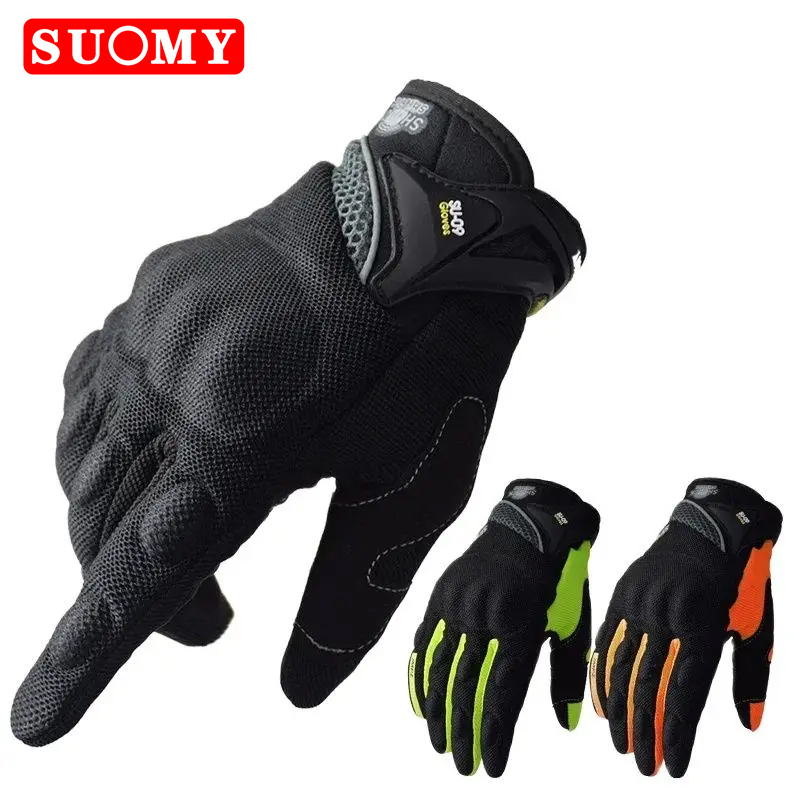SUOMY 통기성 풀 핑거 레이싱 오토바이 장갑, 고품 - Motorcycle Gear Clearance 리뷰 및 가격