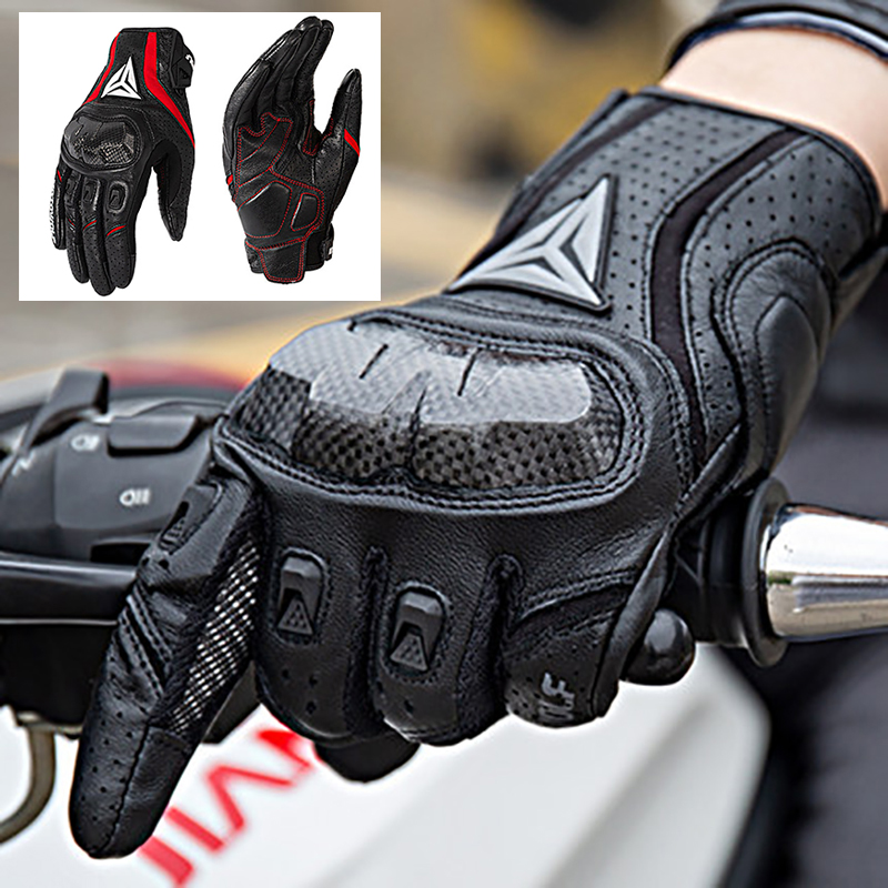 터치스크린 통기성 가죽 오토바이 장갑 남성용 모토크로스 - Motorcycle Gear Clearance 리뷰 및 가격