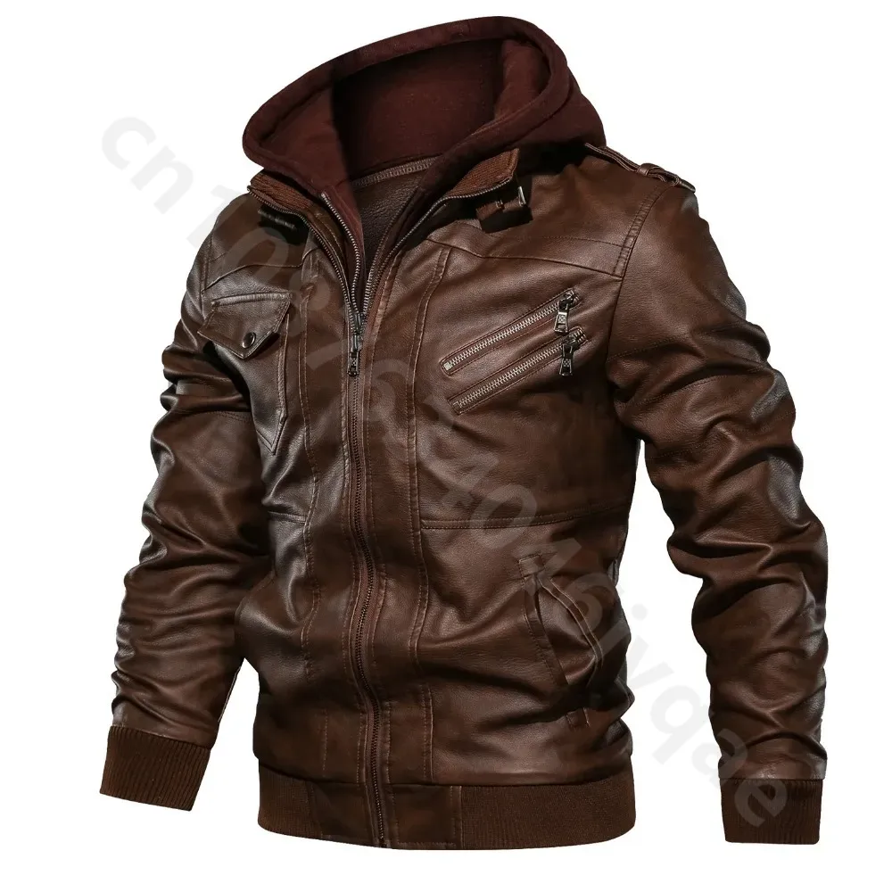 남성용 오토바이 라이딩 PU 가죽 재킷 후드 탈부착 가 - Riding Jacket Leather 리뷰 및 가격