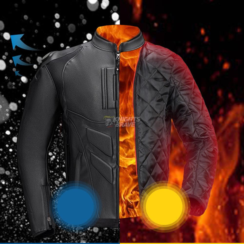 GHOST RACING 남성용 가죽 오토바이 재킷, 방 - Riding Jacket Leather 리뷰 및 가격