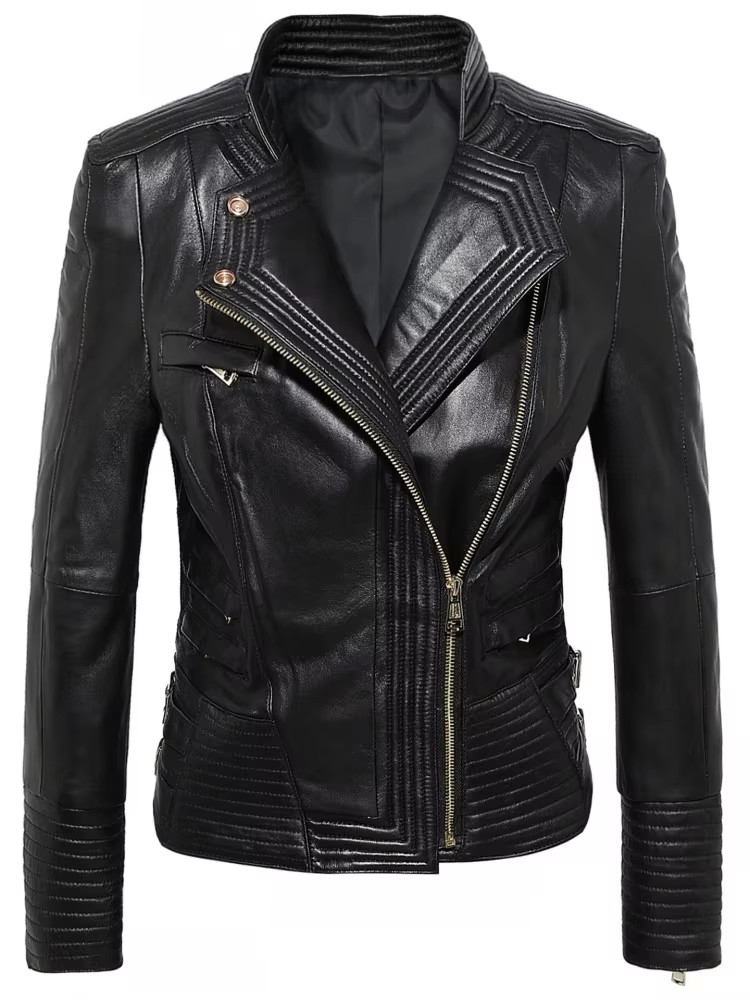 여성 슬림핏 양가죽 정품 가죽 재킷 오토바이 바이커 코 - Riding Jacket Leather 리뷰 및 가격