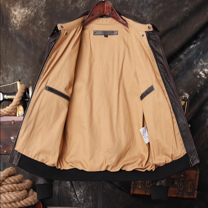 폭격기 A2 파일럿 정품 가죽 자켓 남성 따뜻한 100 - Riding Jacket Leather 리뷰 및 가격