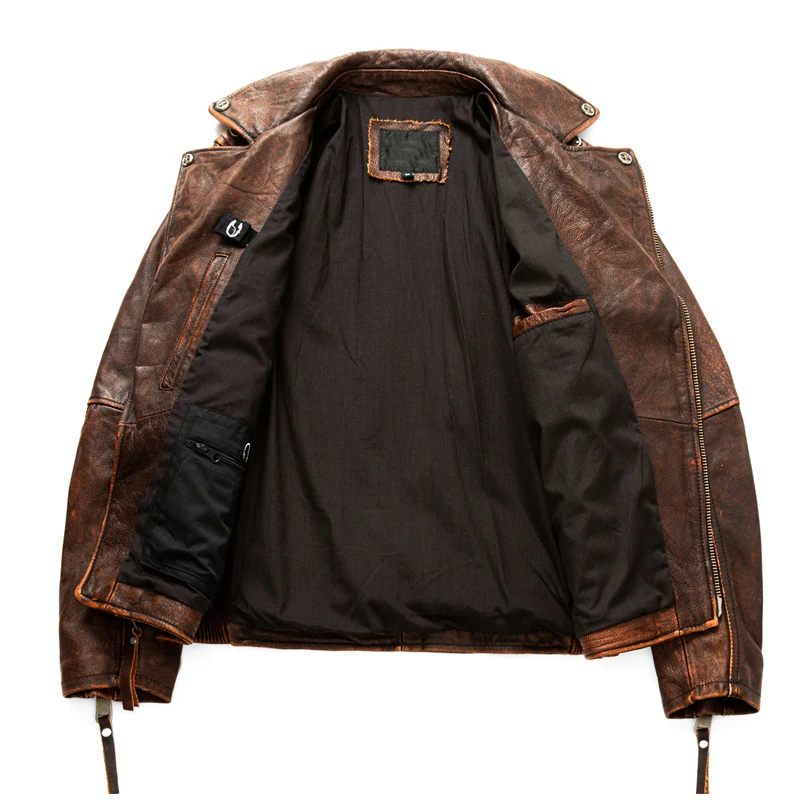 남성용 천연 가죽 오토바이 재킷, 탑 레이어 소가죽 바 - Riding Jacket Leather 리뷰 및 가격