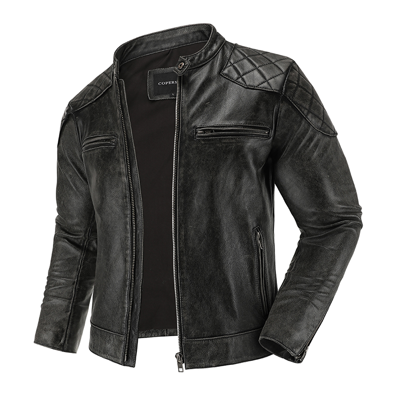 남성용 레트로 가죽 재킷, 오토바이 라이딩 슈트, 바이 - Riding Jacket Leather 리뷰 및 가격